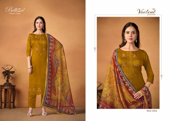 Jashn E Ishq Vol 5 By Belliza Embroidery Jam Cotton Dress Material Wholesale Shop In Surat
